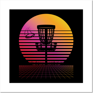 Retro Disc Golf Vintage Flying Disc Golf Lovers Golfer Posters and Art